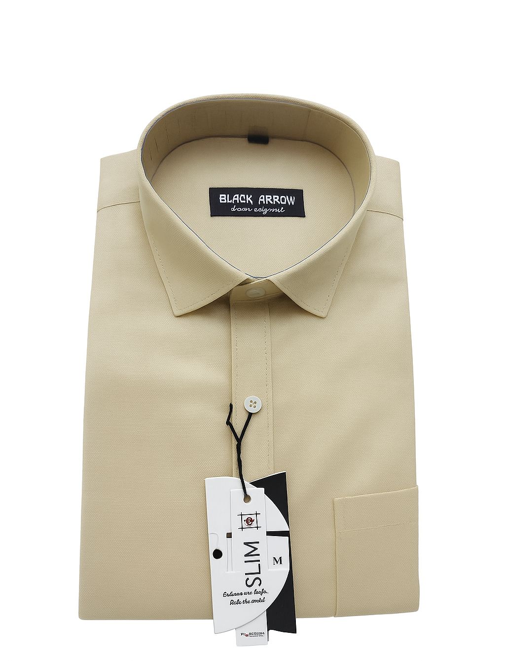 Black Arrow Premium Beige Slim Fit Formal Shirt