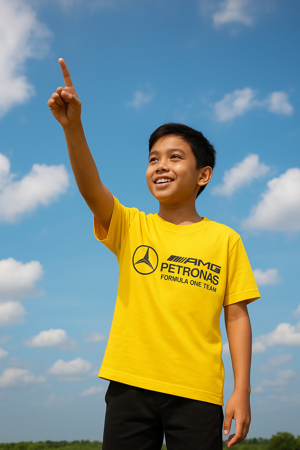 Yellow AMG Petronas Formula One Team T-Shirt