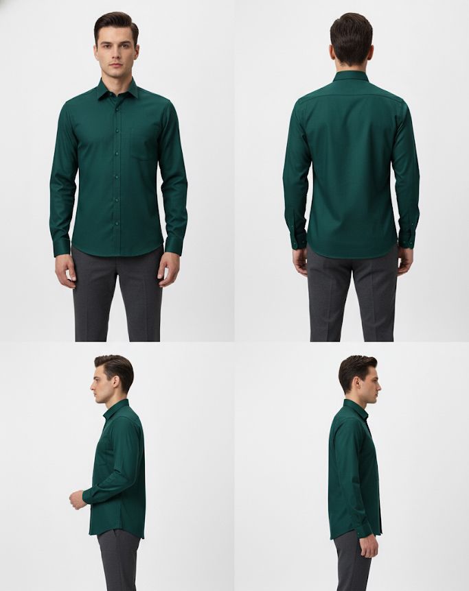 Black Arrow Premium Green Slim Fit Shirt