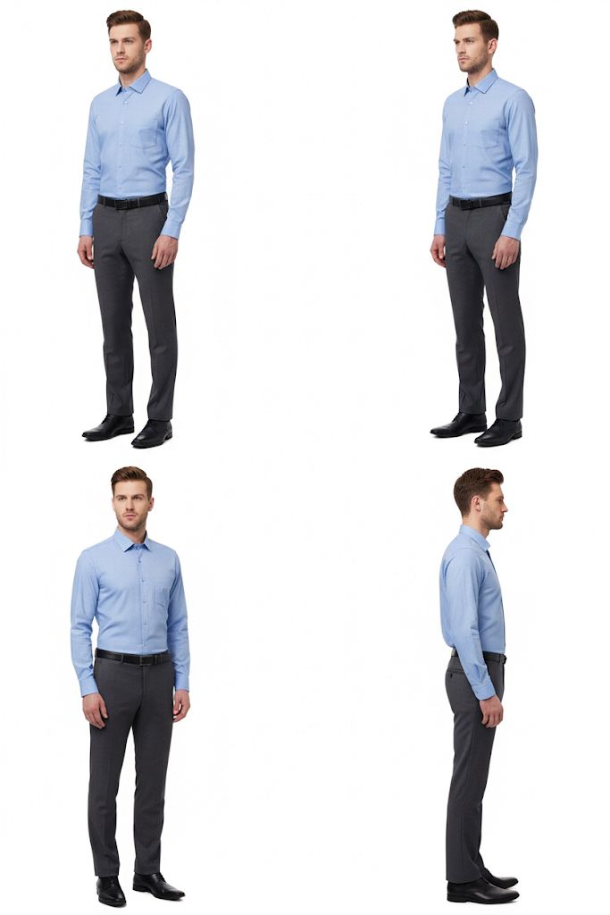 Black Arrow Light Blue Slim Fit Formal Shirt for Men