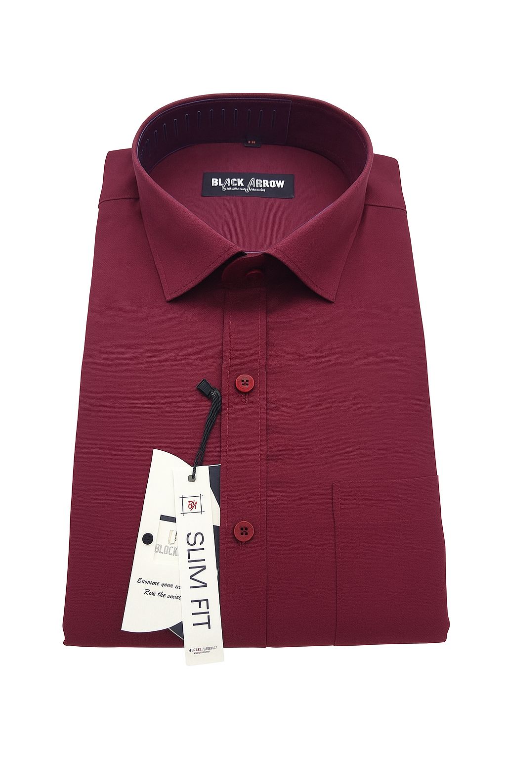 Black Arrow Premium Maroon Slim Fit Formal Shirt