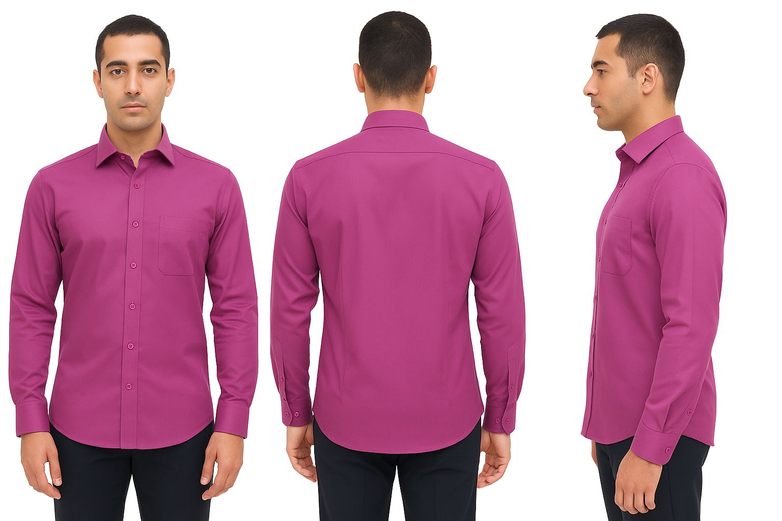 Menrich Premium Bright Pink Formal Shirt