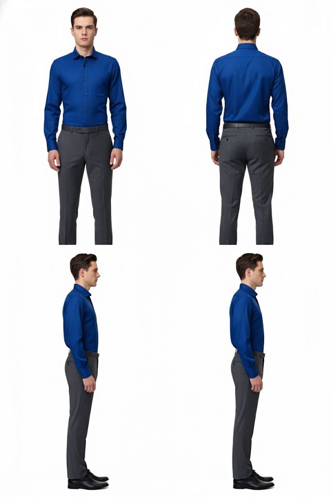 Black Arrow Royal Blue Formal Shirt for Men