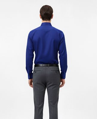 Black Arrow Royal Blue Slim Fit Formal Shirt for Men