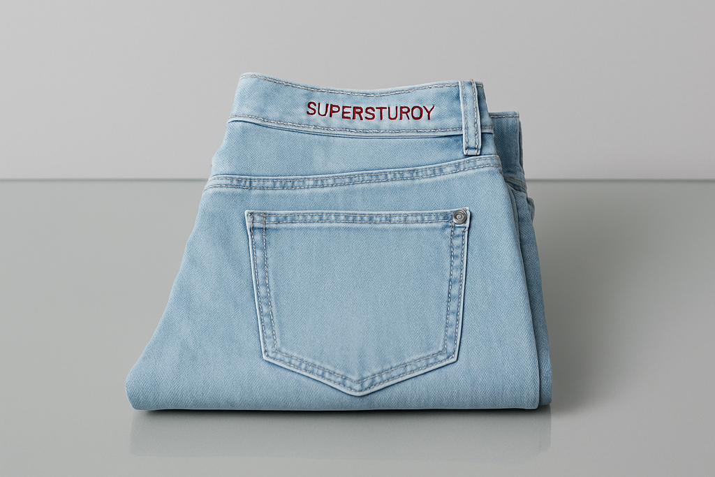 Light Blue Denim Jeans for Men