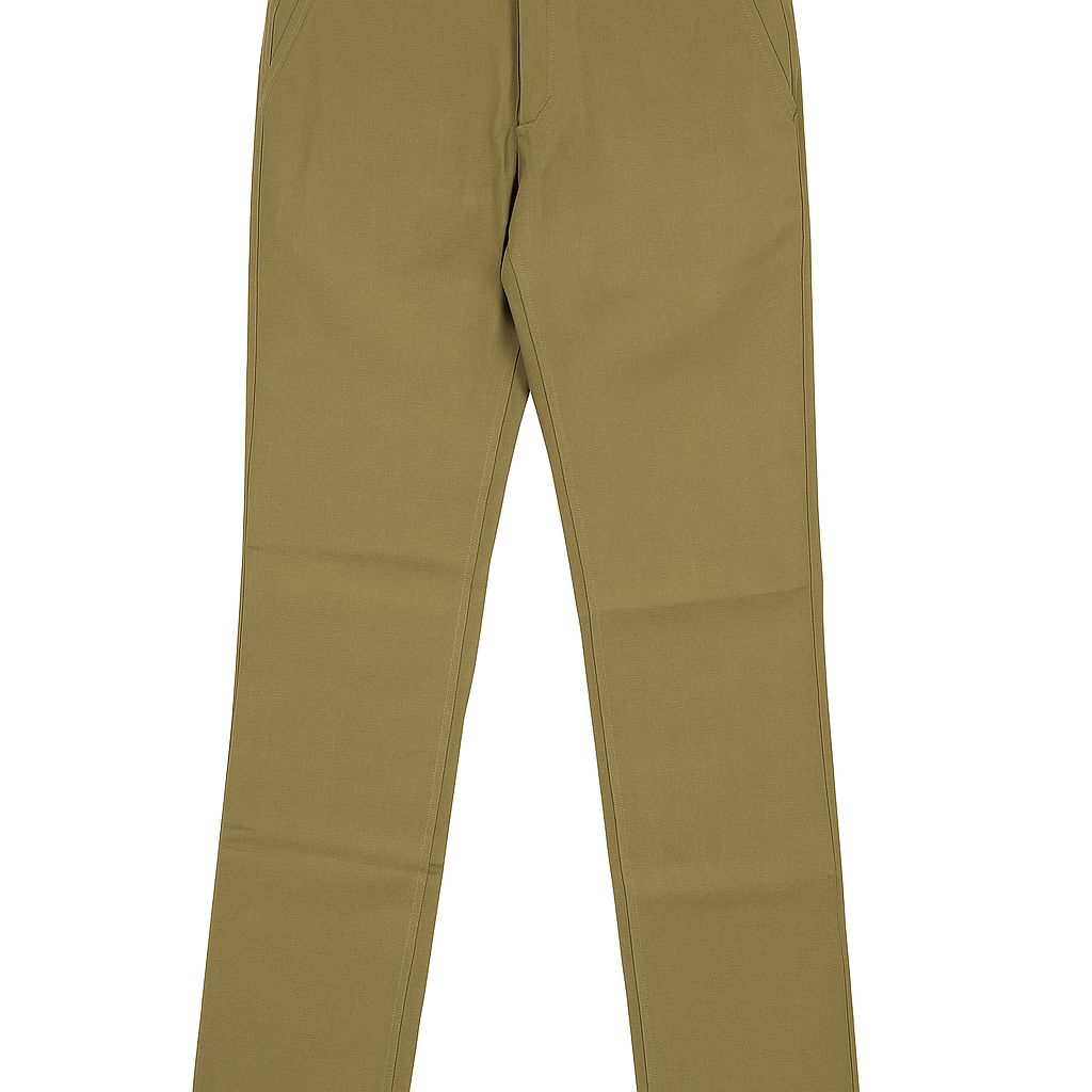 Olive Green Slim Fit Casual Trousers