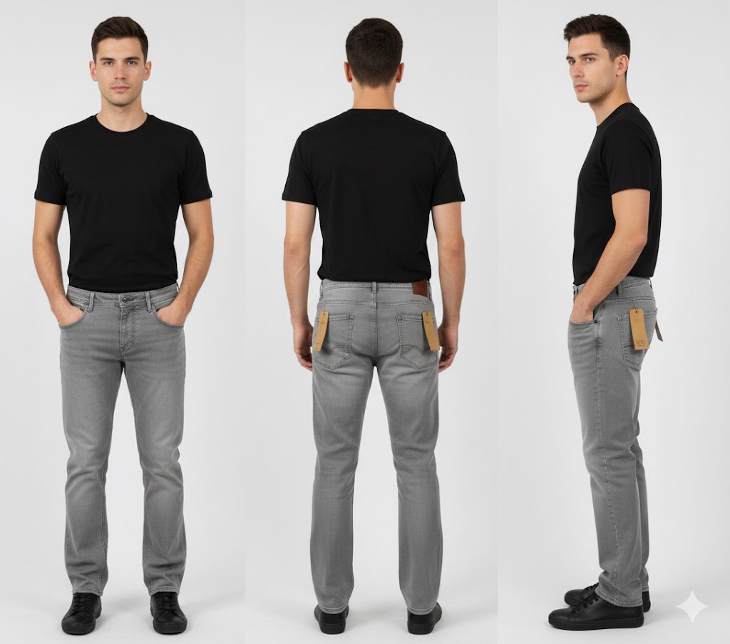 Light Grey Slim Fit Jeans