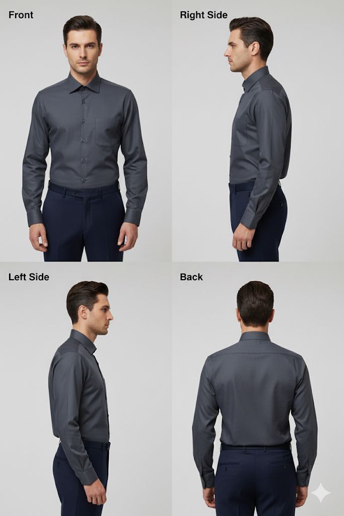 Black Arrow Premium Dark Grey Slim Fit Shirt